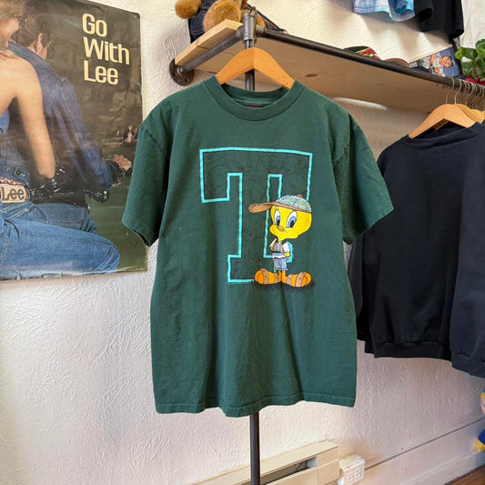 Vintage 90s Tweety Looney Tunes Cartoon T-Shirt - Large