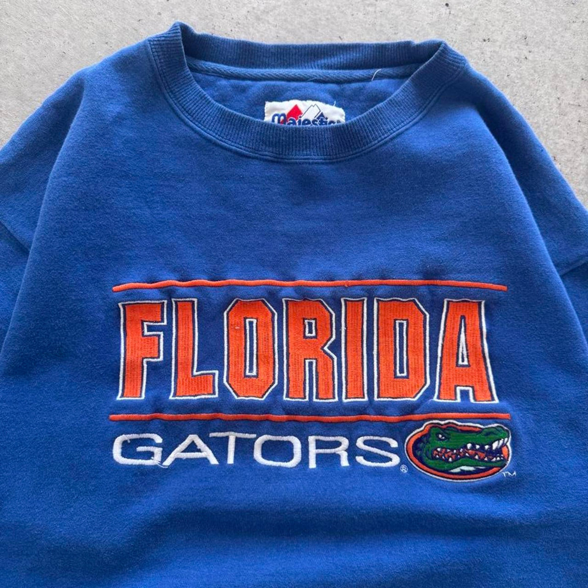 Vintage 90s Florida Gators Embroidered Crewneck - Large