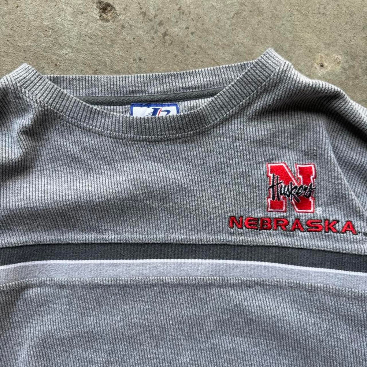 Vintage 90s Nebraska Huskers Logo Athletic Longsleeve T-Shirt - X-Large