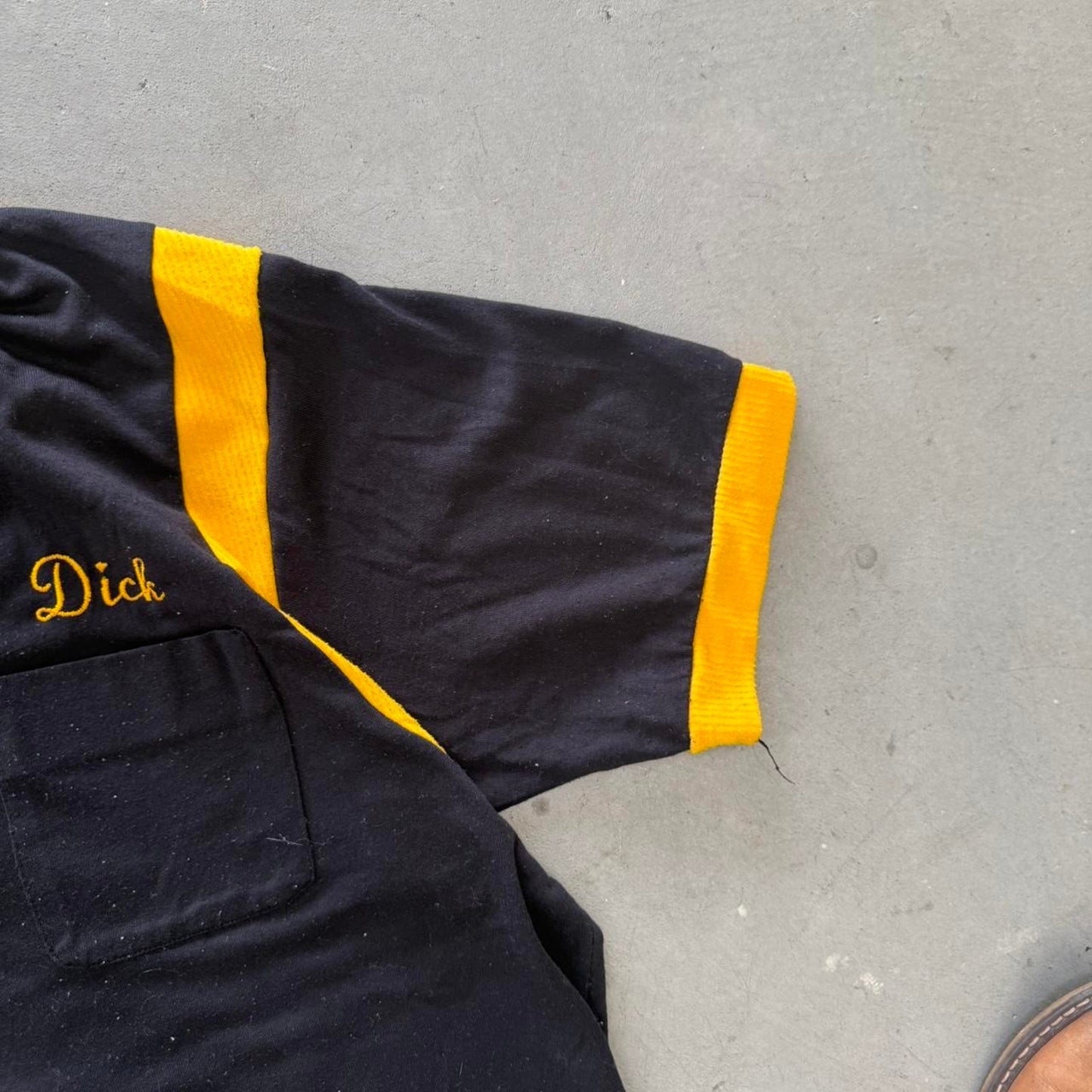 Vintage 80s Chain Stitched Dick Eagles Polo Shirt - X-Large