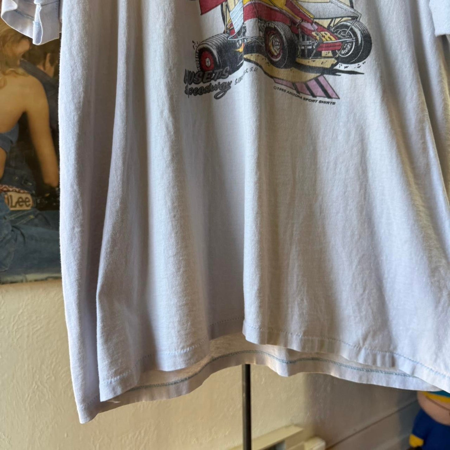 Vintage 1988 Super Cheaters Day Dirt Track Racing T-Shirt - X-Large