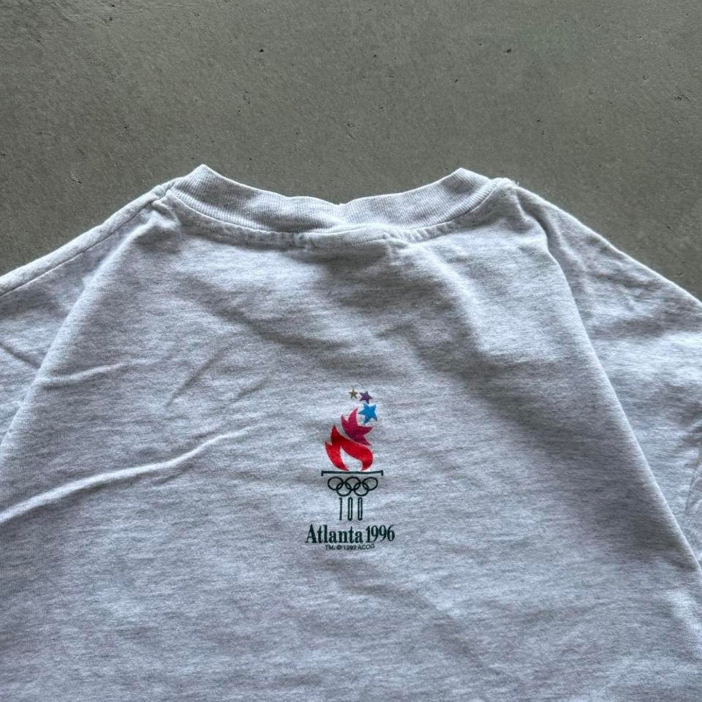 Vintage 90s Atlanta Olympics Flame T-Shirt - Large