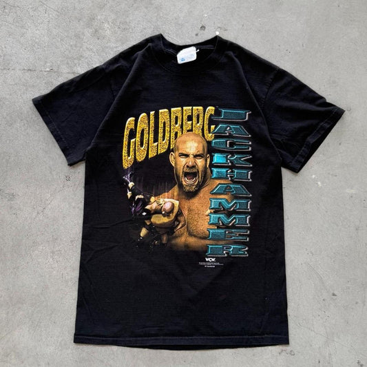 Vintage 90s Goldberg Jackhammer WCW Wrestling T-Shirt - Large