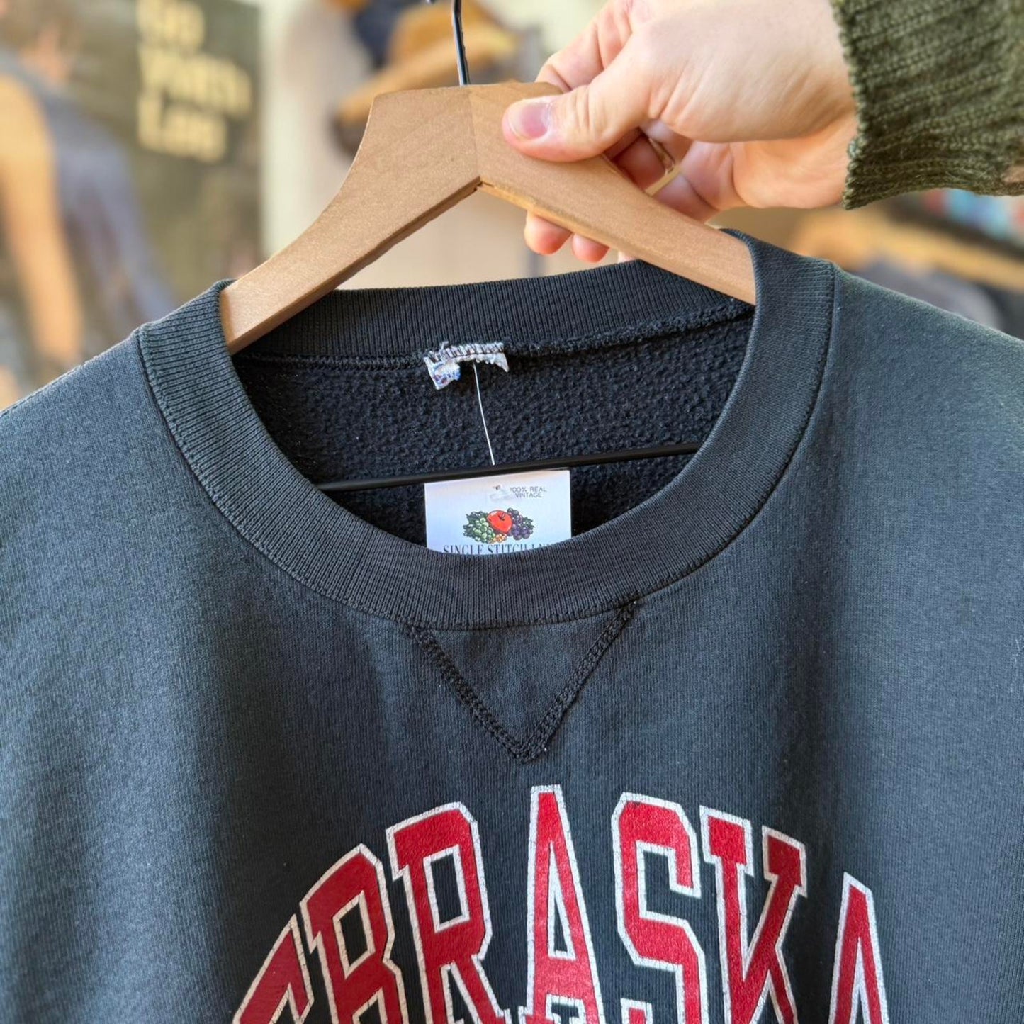 Vintage 90s Nebraska Football Huskers Crewneck - X-Large