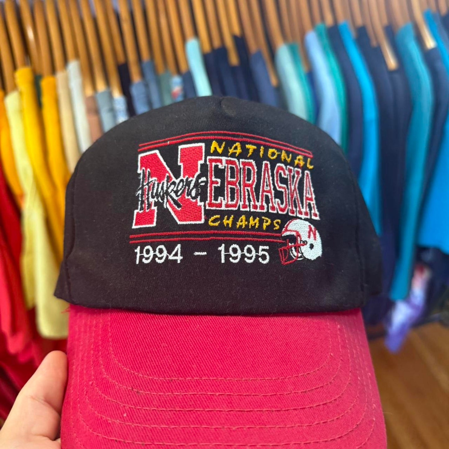 Vintage 90s Nebraska Huskers National Champions Snapback