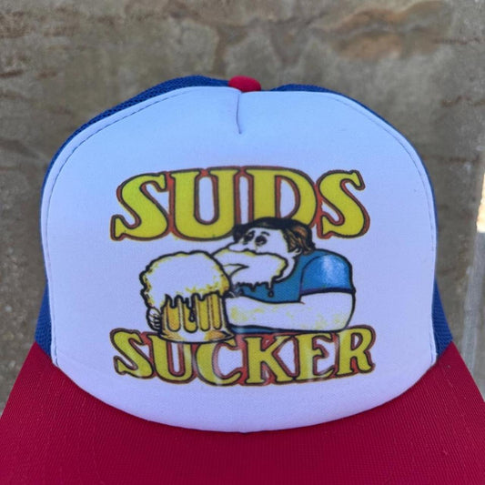 Vintage 80s Suds Sucker Beer Trucker Cap