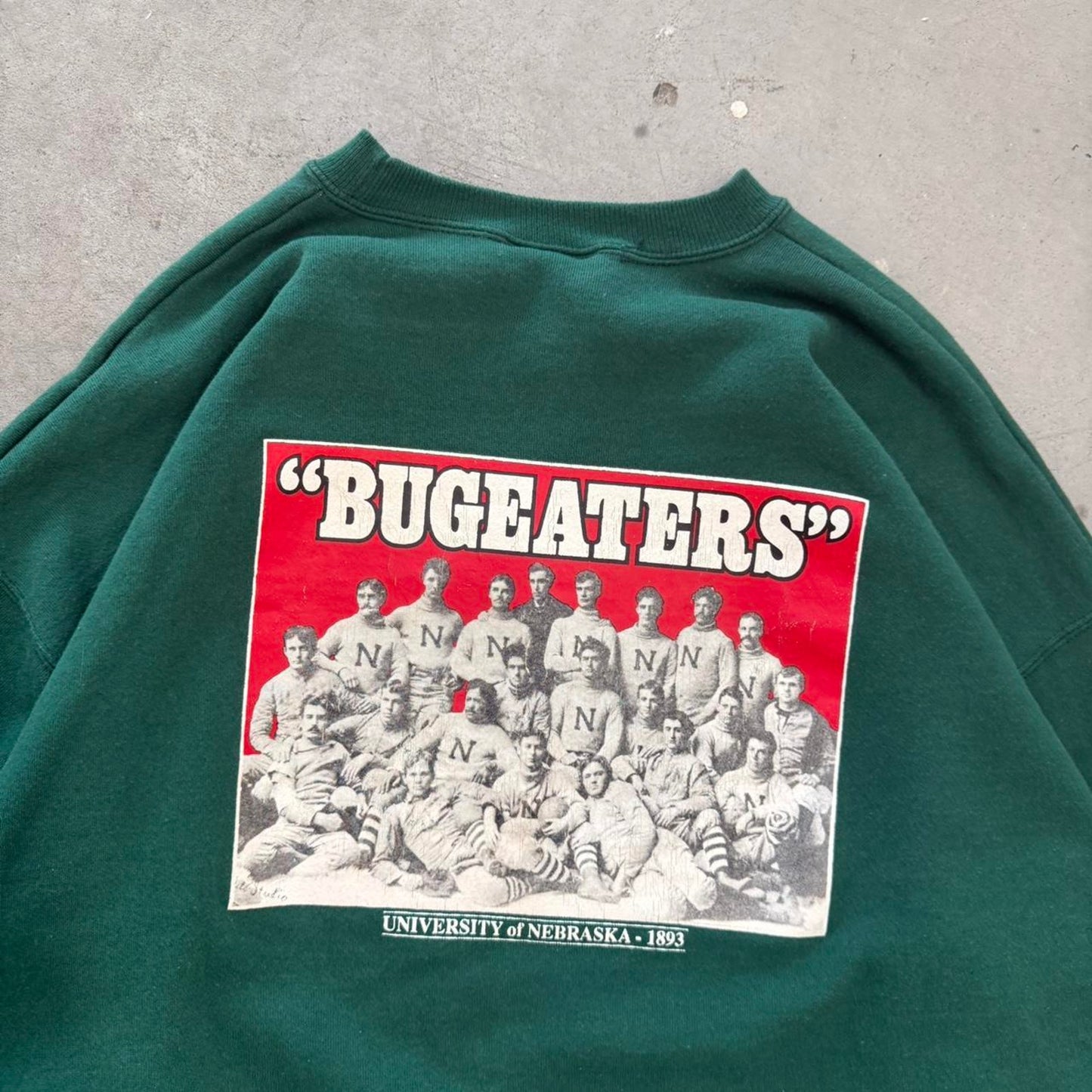 Vintage 90s Nebraska Bugeaters Huskers Crewneck - XX-Large
