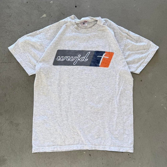 Vintage 90s WWJD What Would Jesus Do Bible T-Shirt - Medium