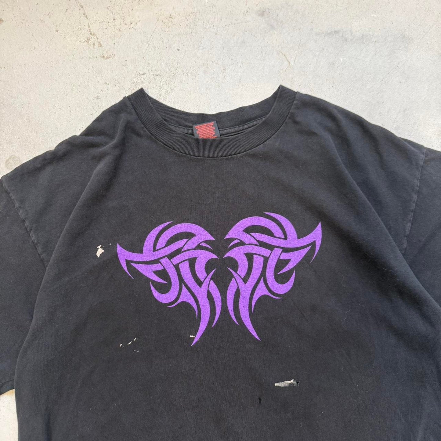 Vintage 90s Fashion Victim Tribal Tattoo Style T-Shirt - X-Large