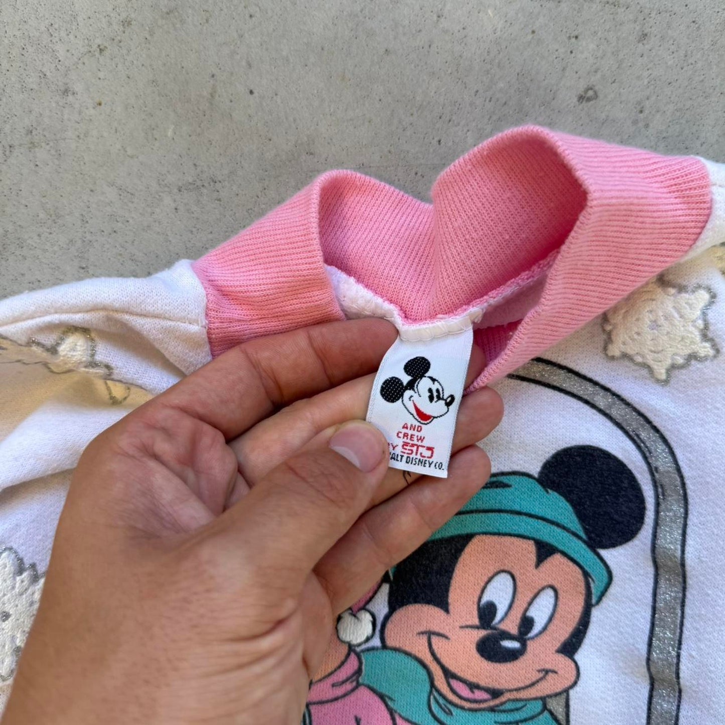 Vintage 90s Disney Mickey & Minnie Mouse Crewneck - Kids Small