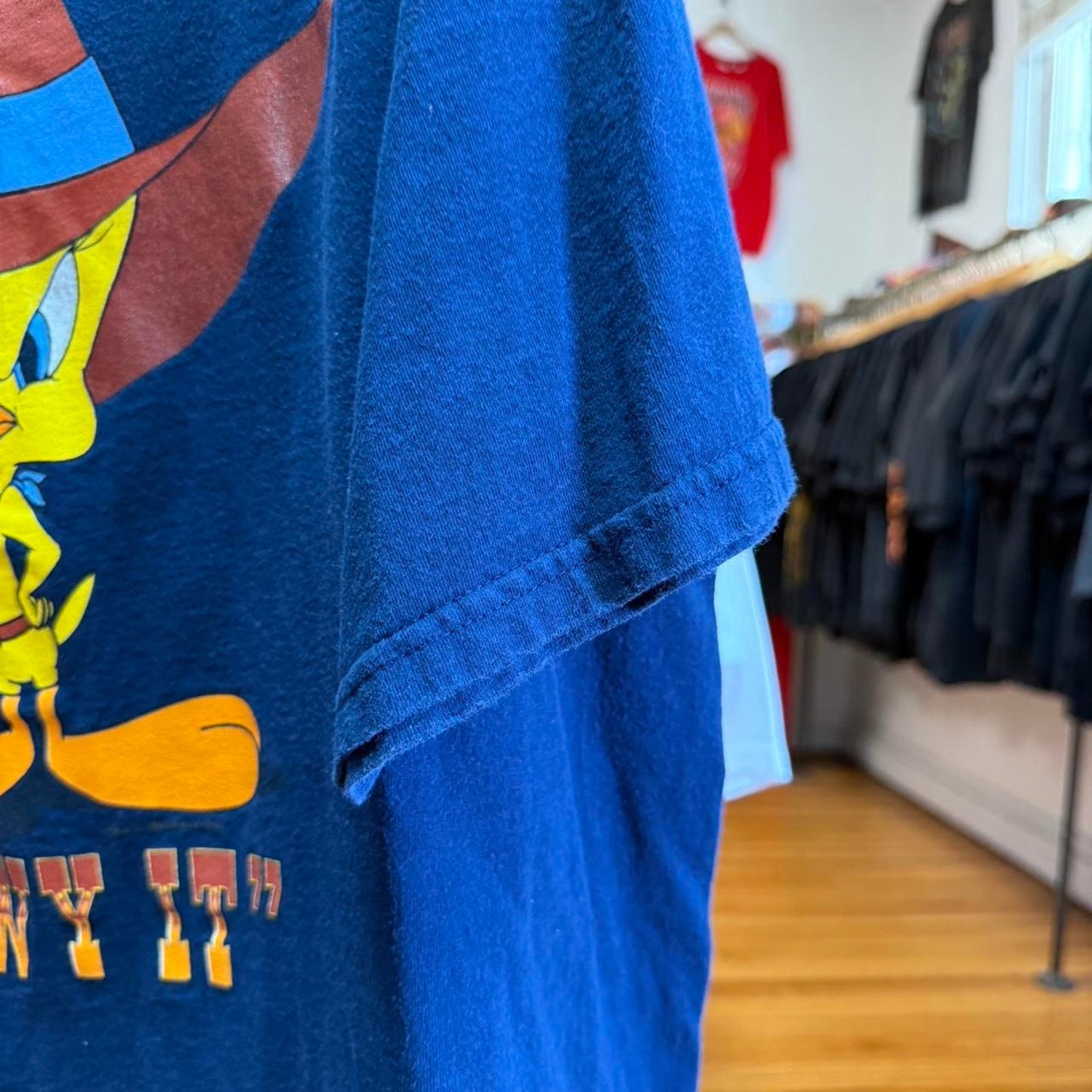 Vintage 90s Tweety Cowboy Looney Tunes Cartoon T-Shirt