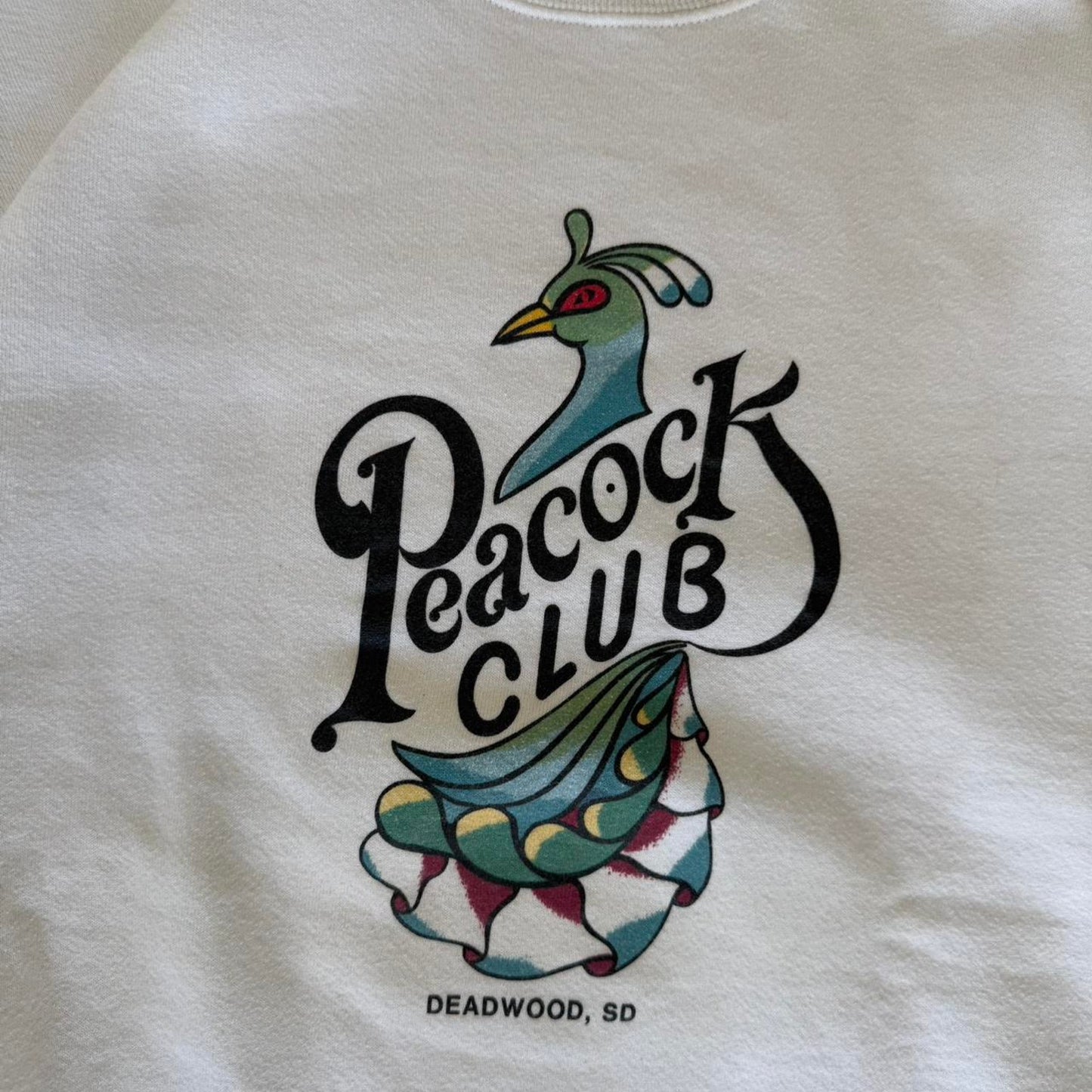 Vintage 90s Peacock Club Animal Crewneck - X-Large