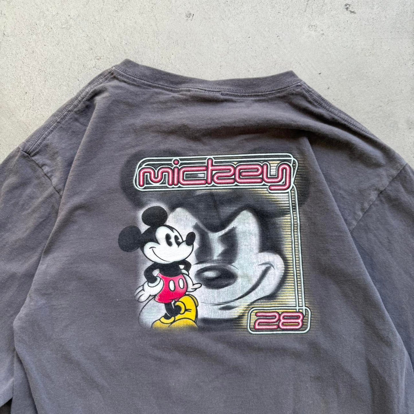 Vintage 90s Disney Mickey Mouse Long Sleeve T-Shirt - Medium