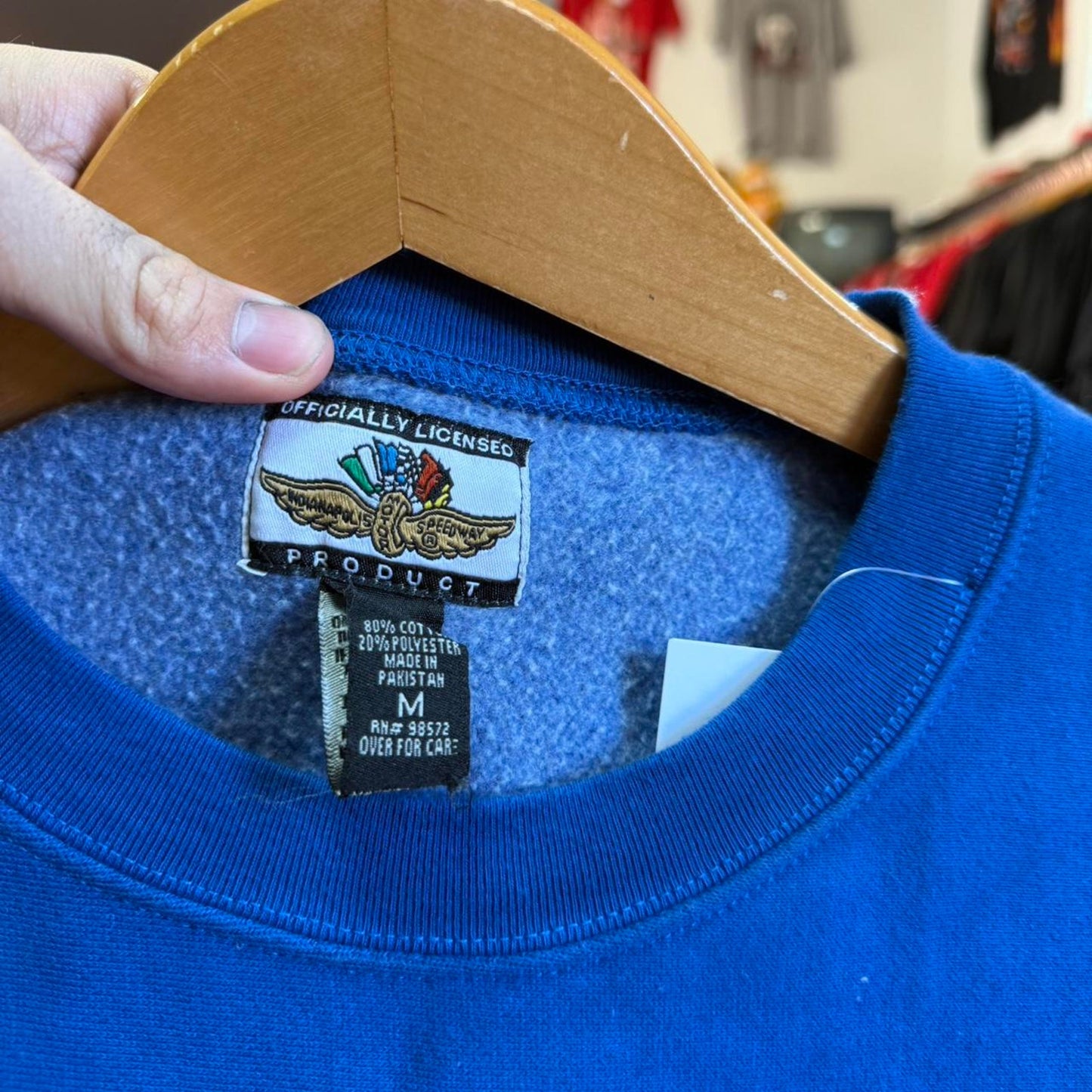 Vintage 90s Indianapolis 500 Indy Racing Racecar Crewneck - Medium