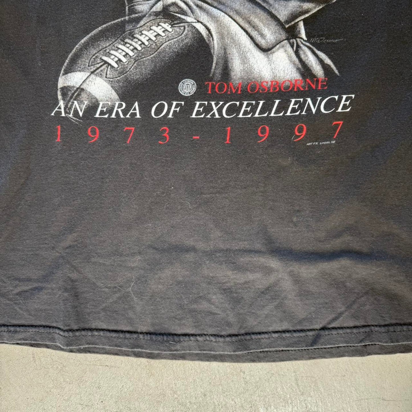 Vintage 90s Nebraska Huskers Thanks Coach Osborne T-Shirt - X-Large