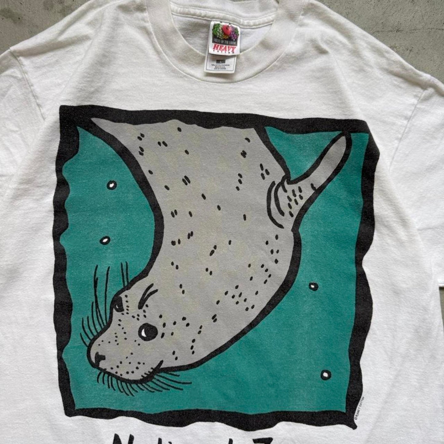 Vintage 90s National Zoo Washington DC Seal Animal T-Shirt - Large