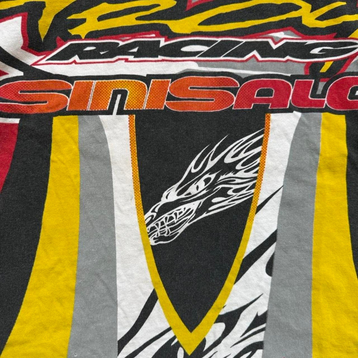 Vintage Oakley Troy Racing Sinisalo Biker Long Sleeve T-Shirt - Large