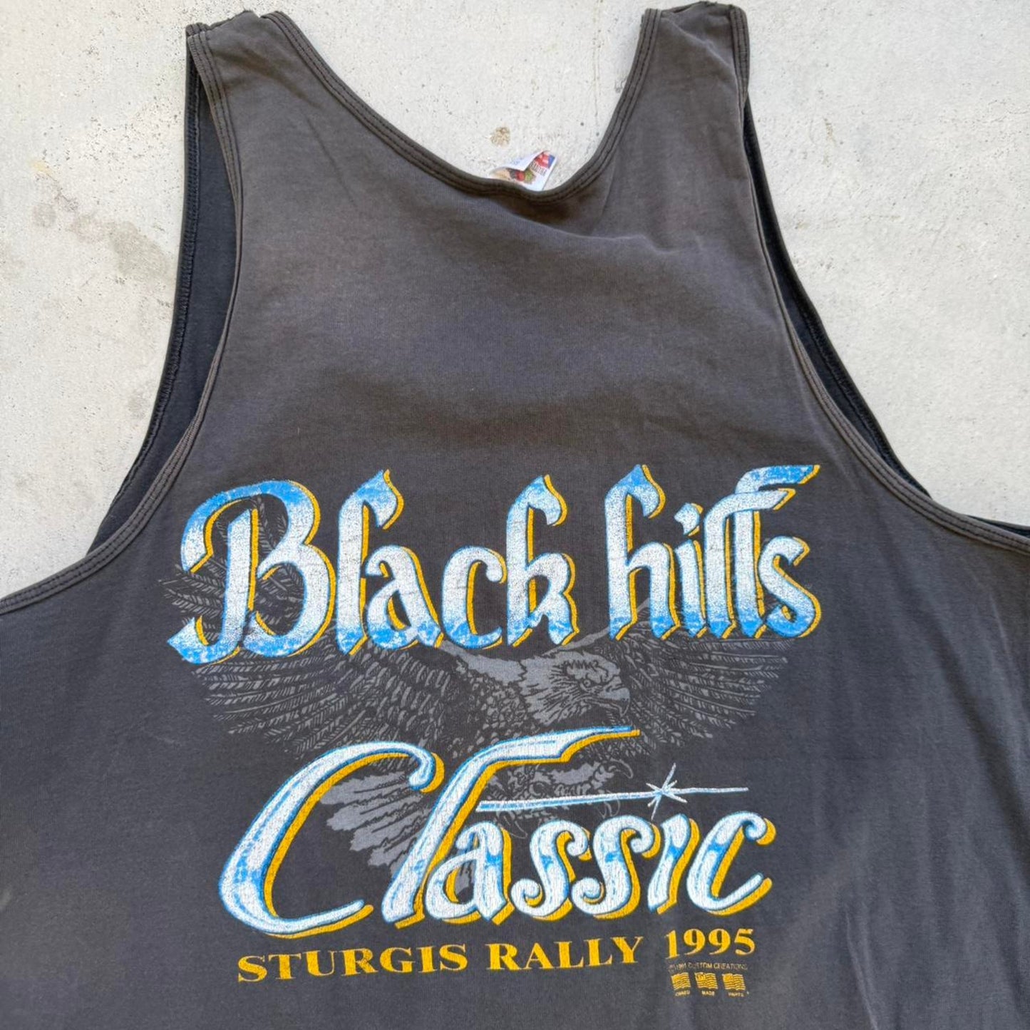 Vintage 1995 Faded Sturgis Black Hills Classic Tank Top - X-Large