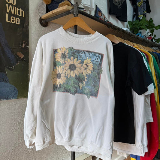 Vintage 90s Sunflower Flower Nature Crewneck - X-Large
