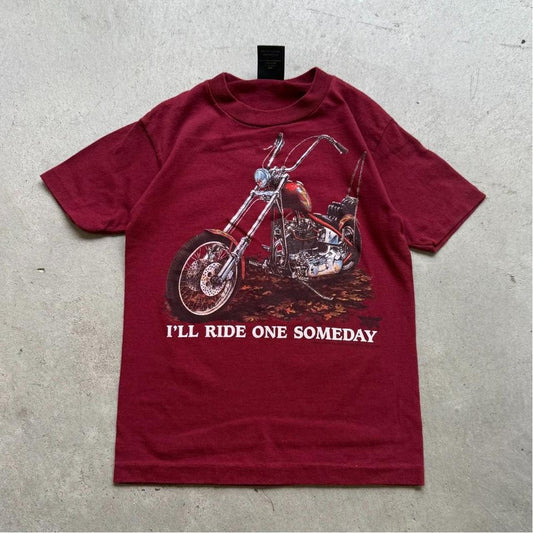 Vintage 90s 3D Emblem Harley Davidson Motorcycles Ride One Someday T-Shirt - Kids Medium