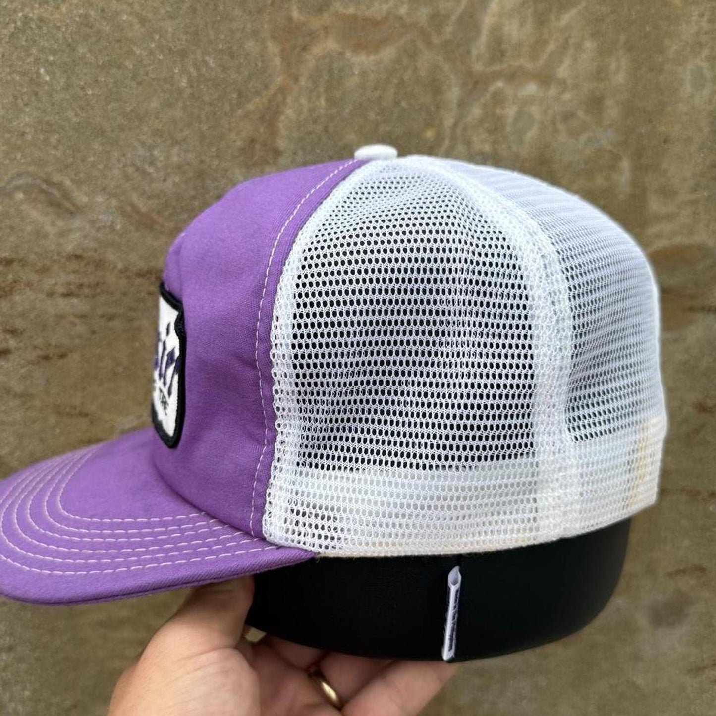 Vintage 90s Hoosier Racing Tire Racing Faded Trucker Cap