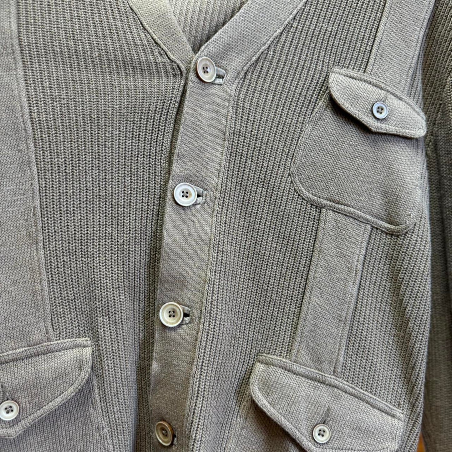 Vintage 90s Polo Ralph Lauren Tri Pocket Cardigan - Large