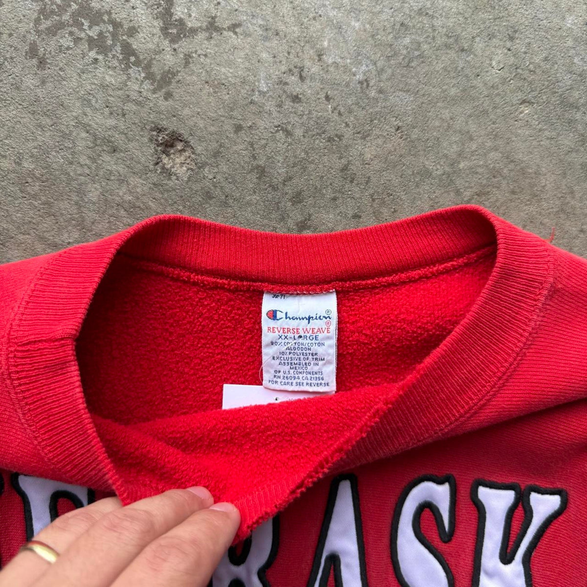 Vintage 90s Nebraska Huskers Champion Reverse Weave Crewneck - XX-Large