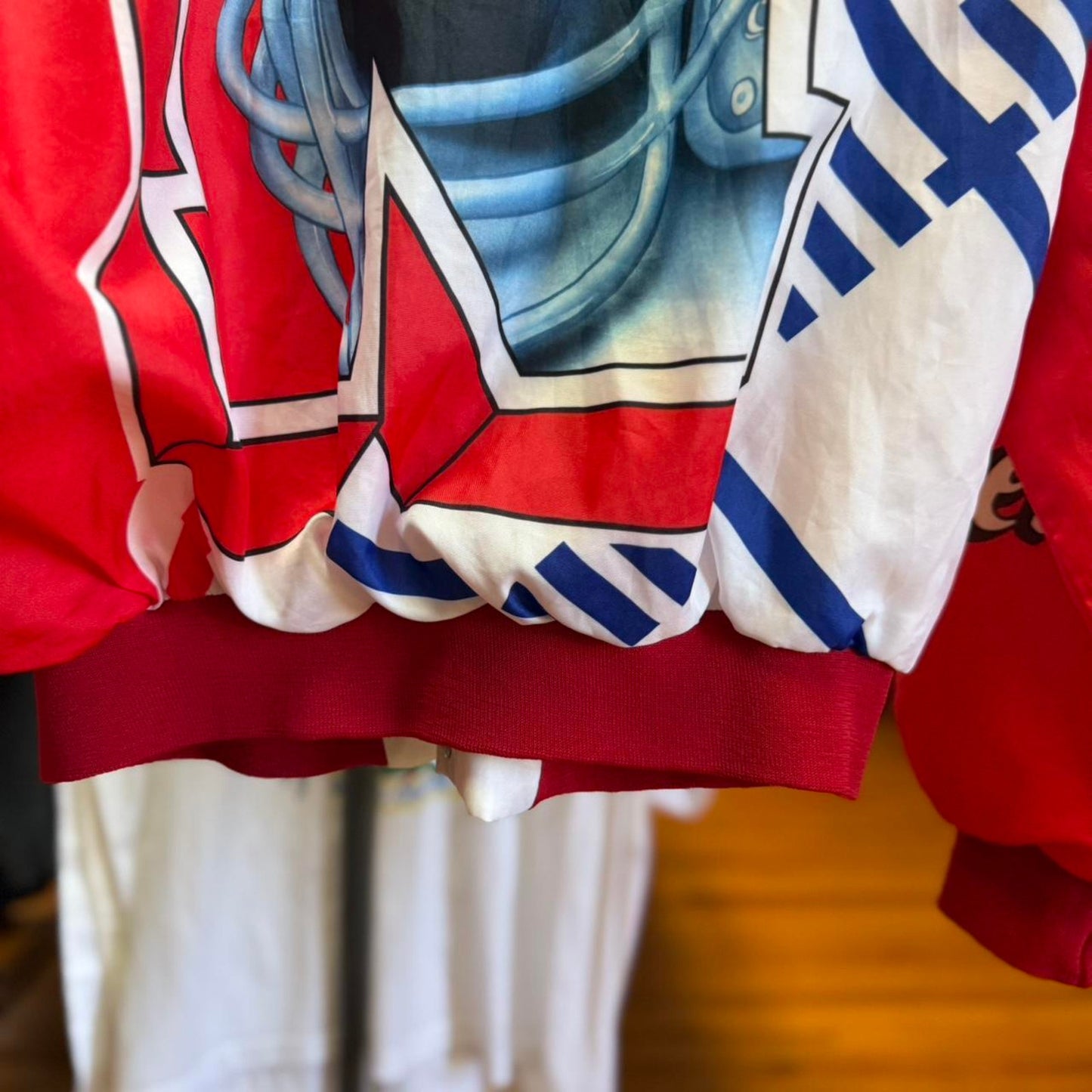 Vintage 90s Nebraska Huskers Chalkline AOP Satin Jacket - Large