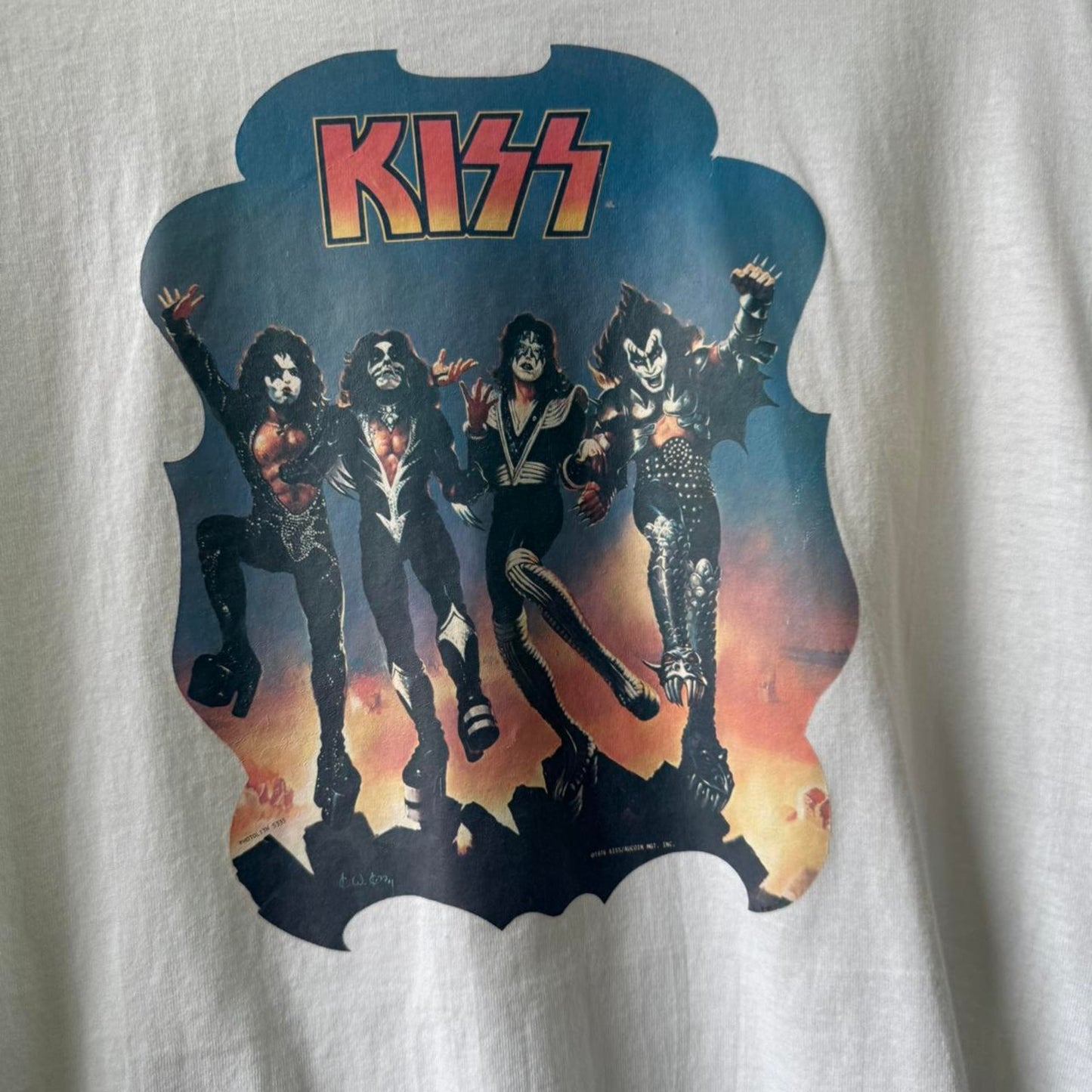 Vintage KISS Band Music T-Shirt - Large