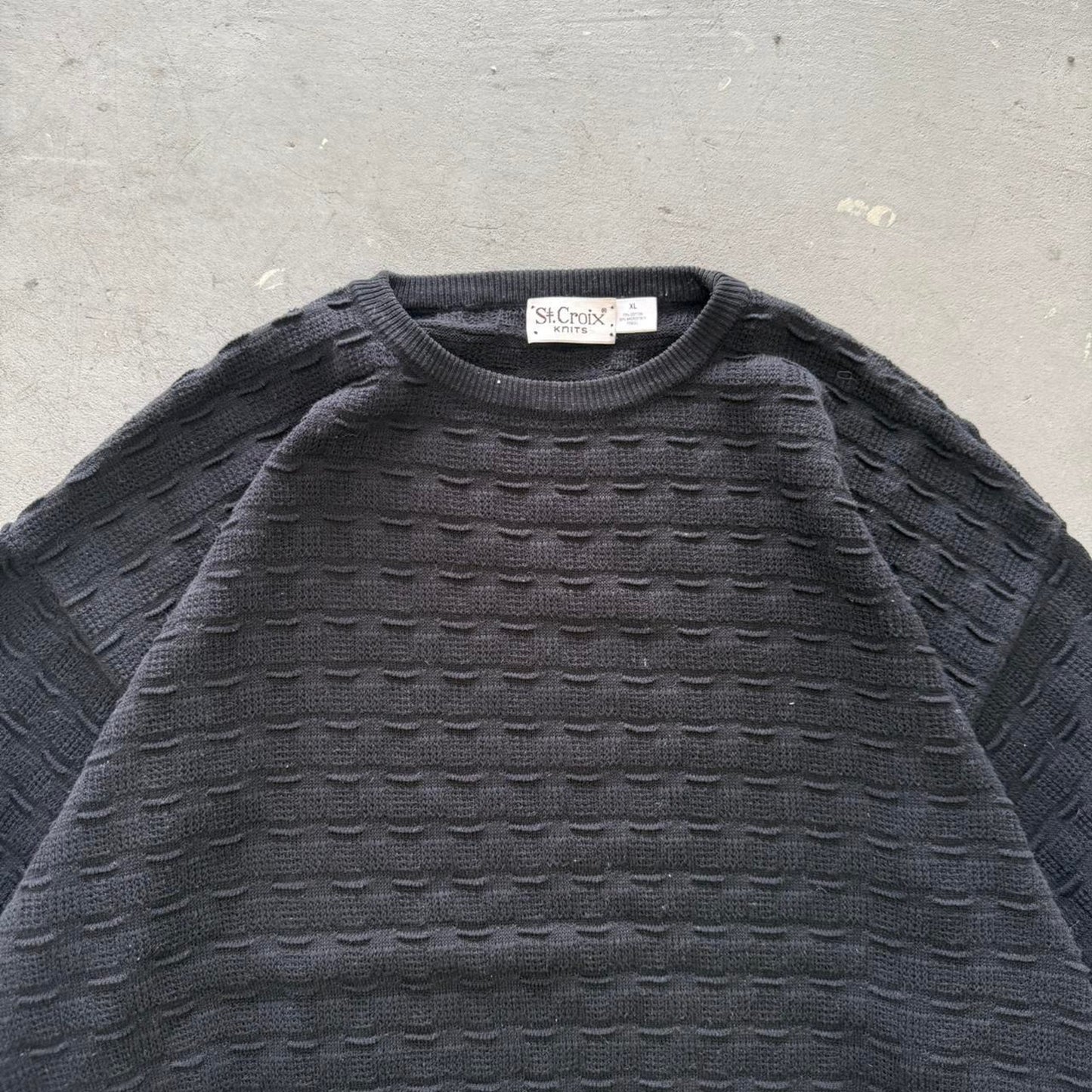 Vintage St Croix 3D Knit Sweater - X-Large