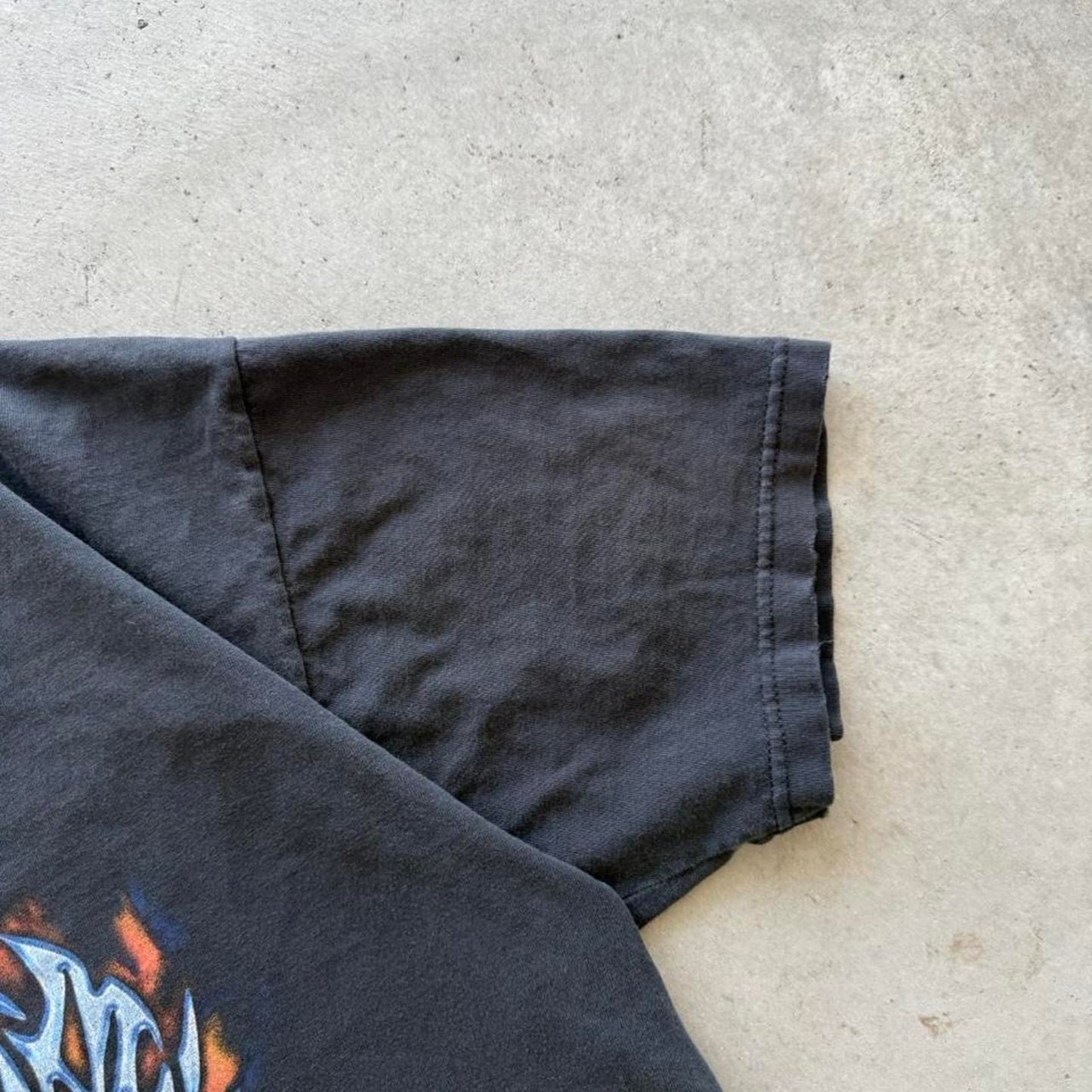 Vintage Harley Davidson Motorcycles Flame Fire T-Shirt - X-Large