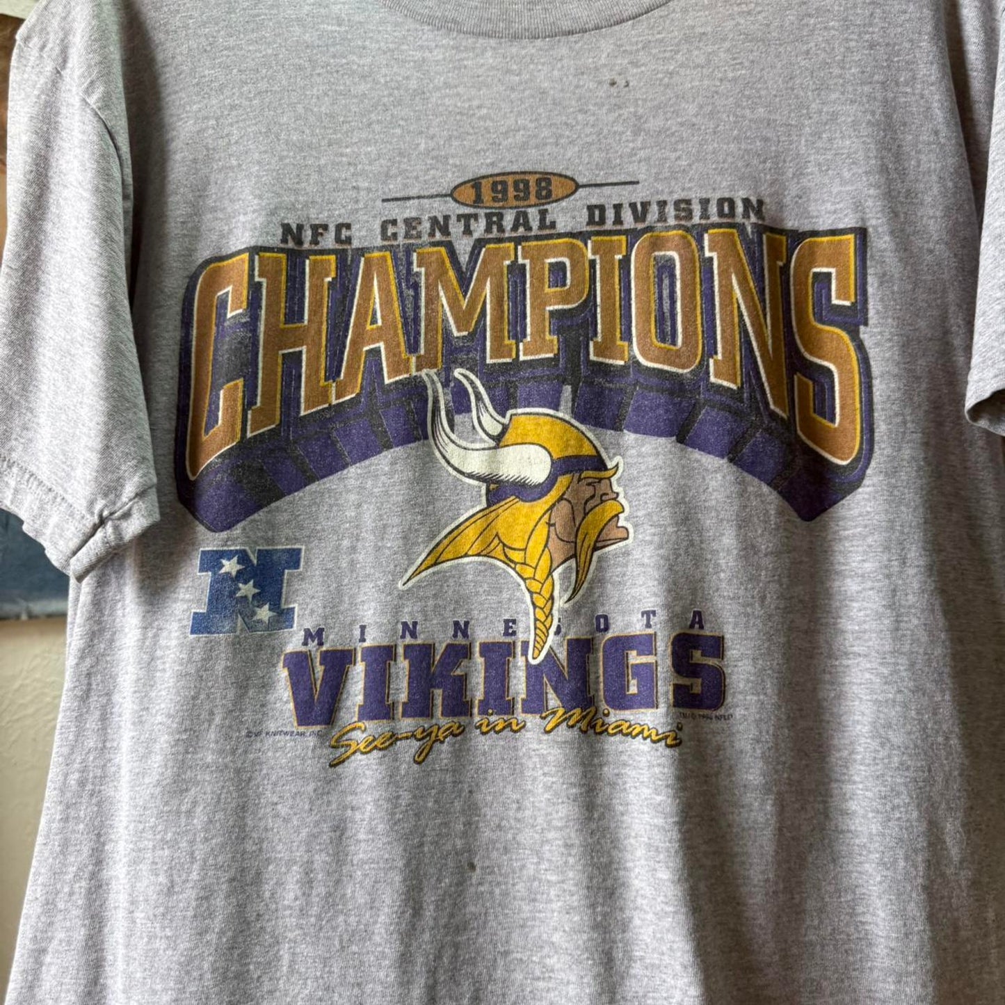 Vintage 90s Minnesota Vikings NFL Football T-Shirt - Large