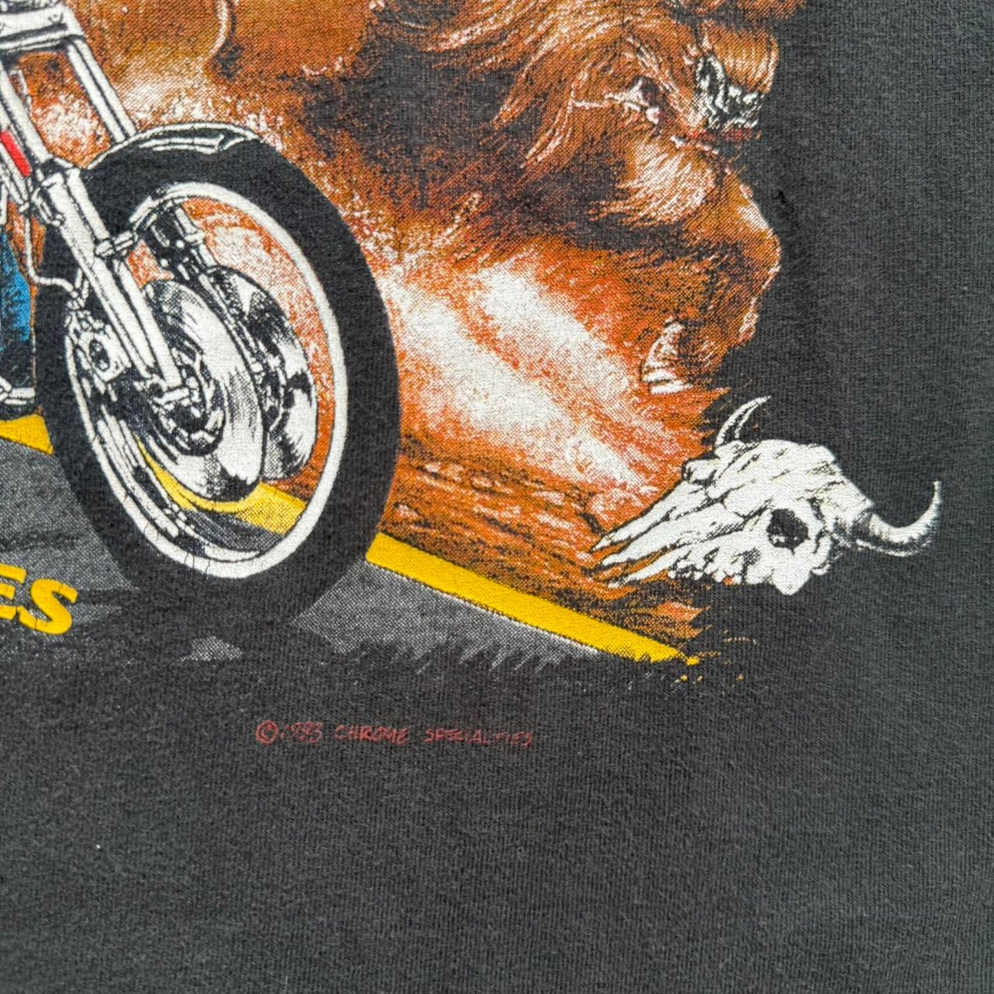 Vintage 1993 Sturgis Chrome Specialties Motorcycle Biker T-Shirt - Large