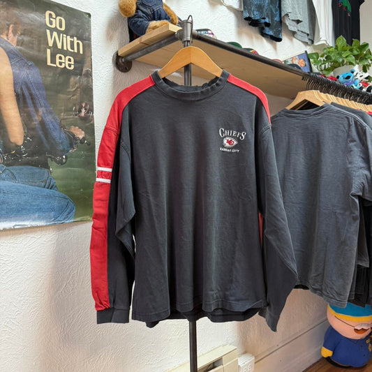 Vintage 90s Kansas City Chiefs Faded NFL T-Shirt - Large