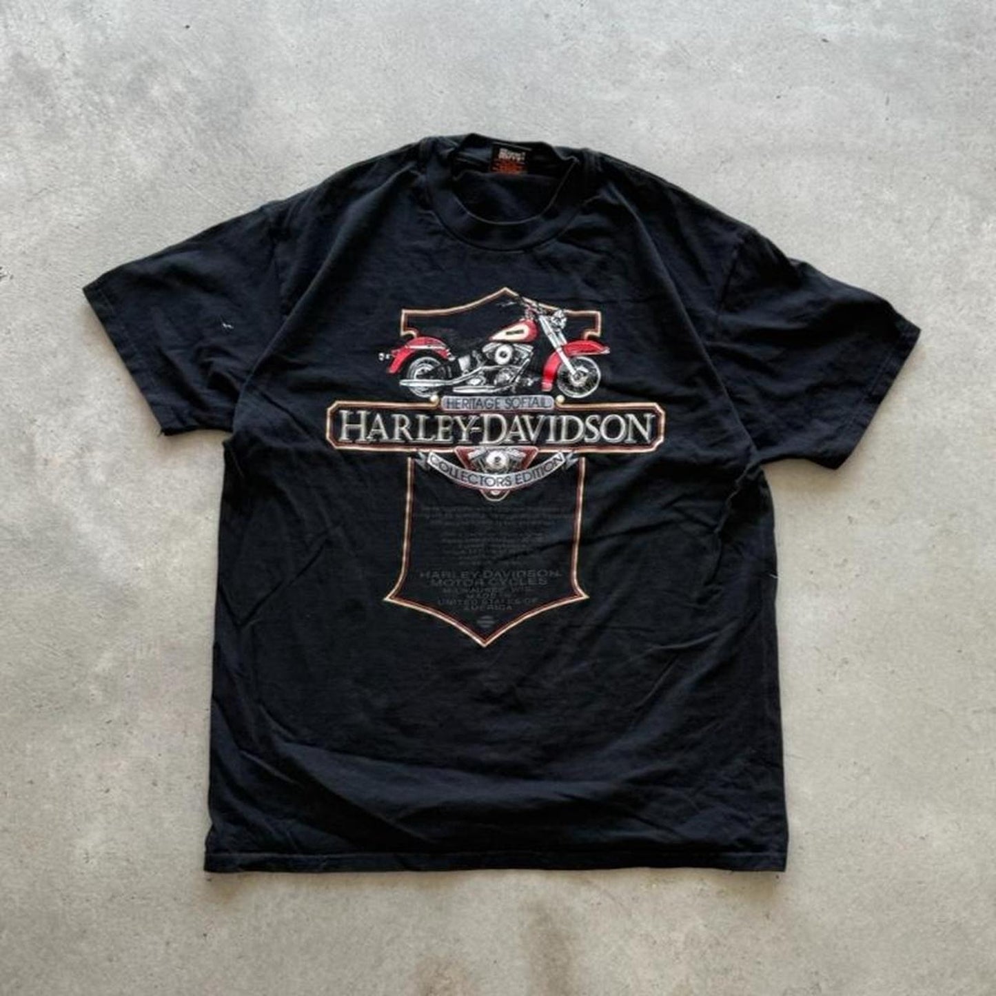 Vintage 90s Harley Davidson Motorcycles Collectors Edition T-Shirt - X-Large