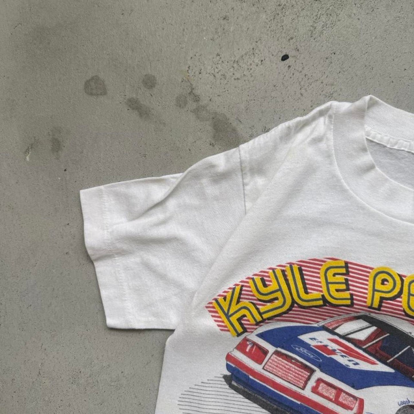 Vintage 80s Kyle Petty NASCAR Racing T-Shirt - Small