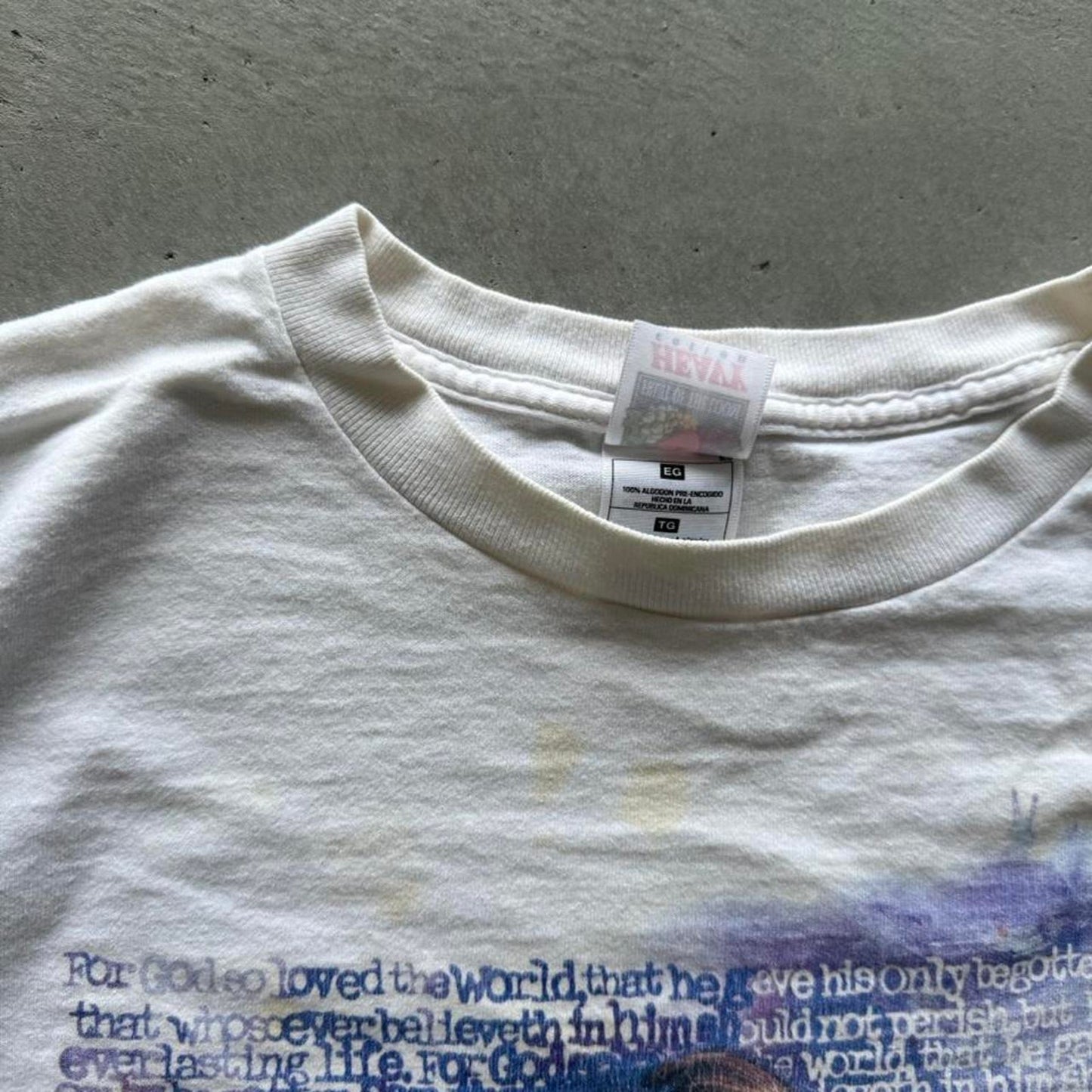 Vintage 90s Jesus What Part of Love Distressed T-Shirt - X-Large