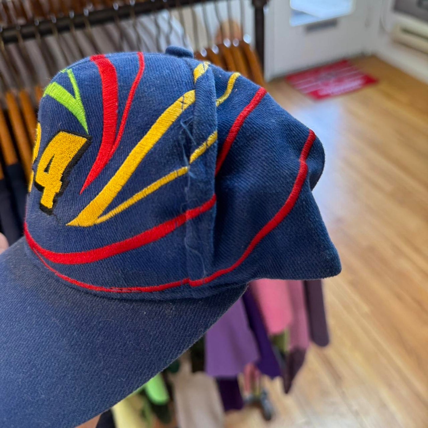 Vintage 90s NASCAR Jeff Gordon Swirl Racing Snapback