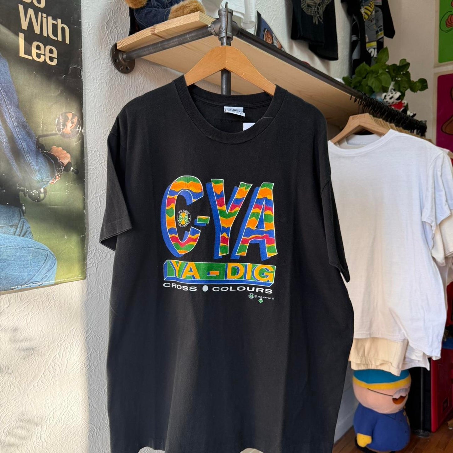 Vintage 90s CYA Ya Dig Criss Cross Rap T-Shirt - OSFA