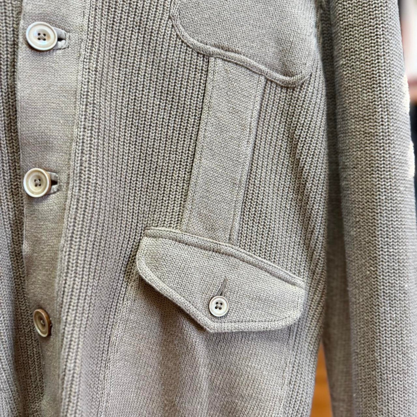 Vintage 90s Polo Ralph Lauren Tri Pocket Cardigan - Large