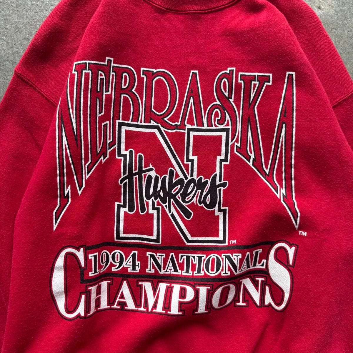 Vintage 1994 Nebraska Huskers Champions Crewneck - Large