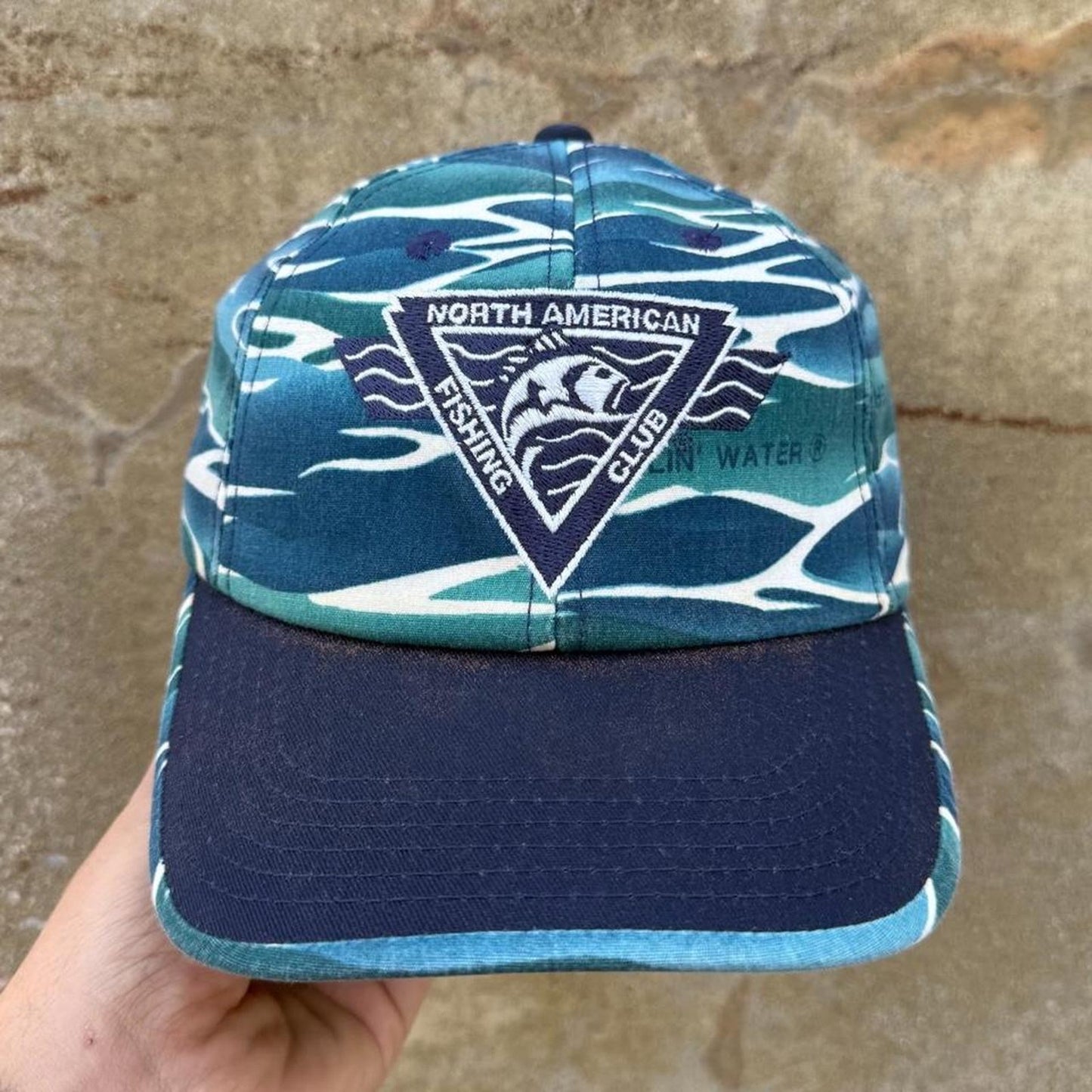 Vintage 90s North American Fishing Club Waves Snapback