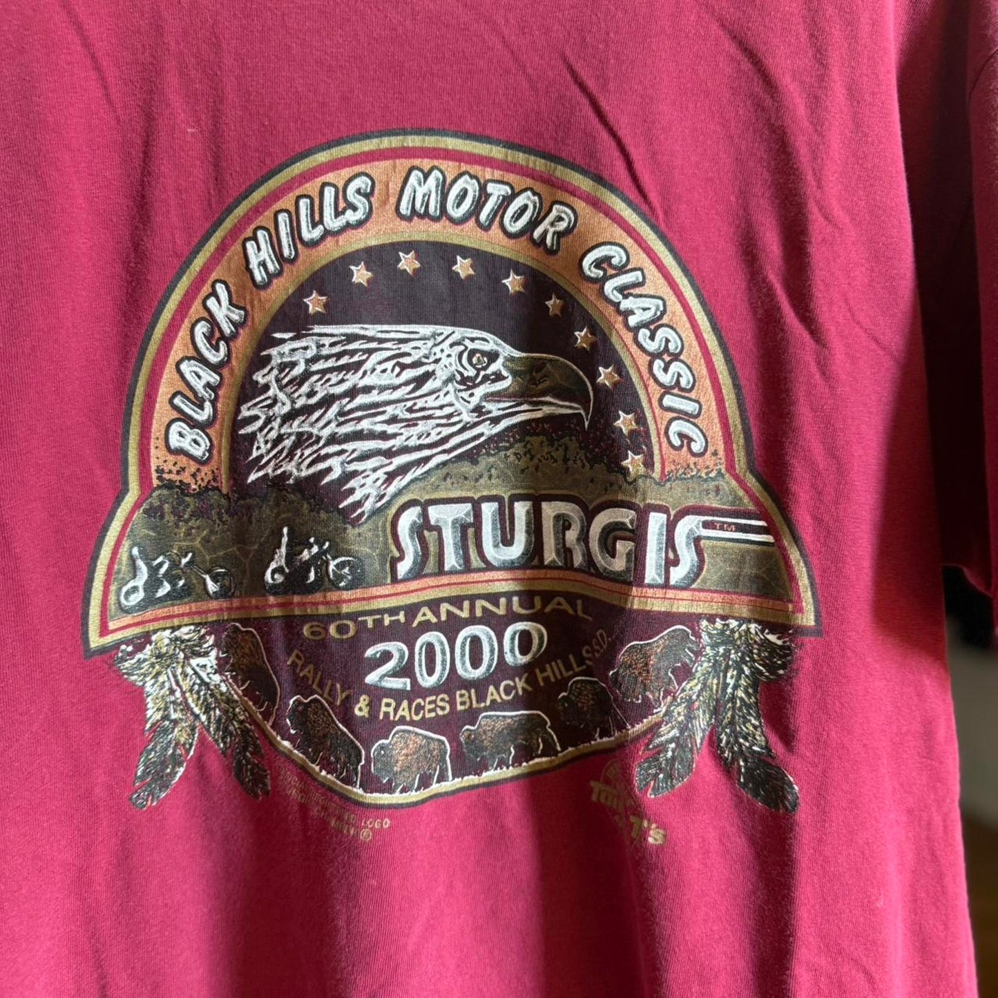 Vintage 90s Sturgis Biker Motorcycle Rally T-Shirt