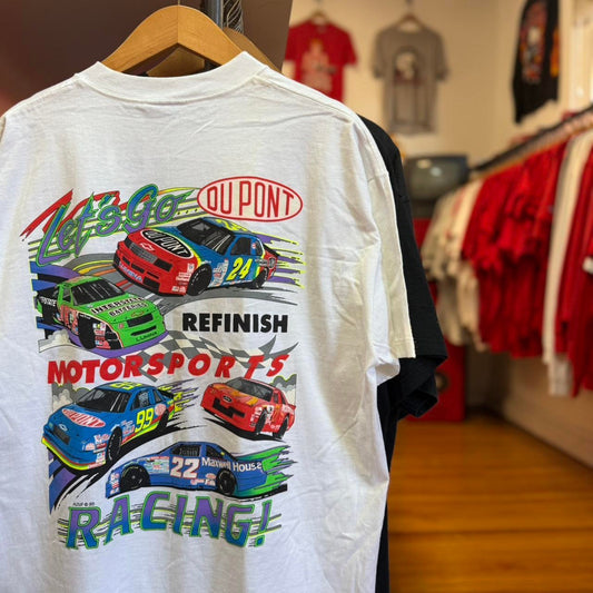 Vintage 90s Du Pont Racing Racecar NASCAR T-Shirt - X-Large