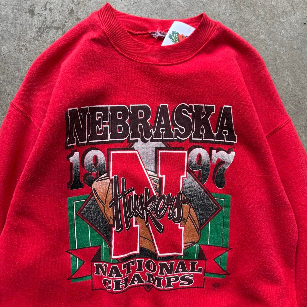 Vintage 1997 Nebraska Huskers National Champs Crewneck - Large