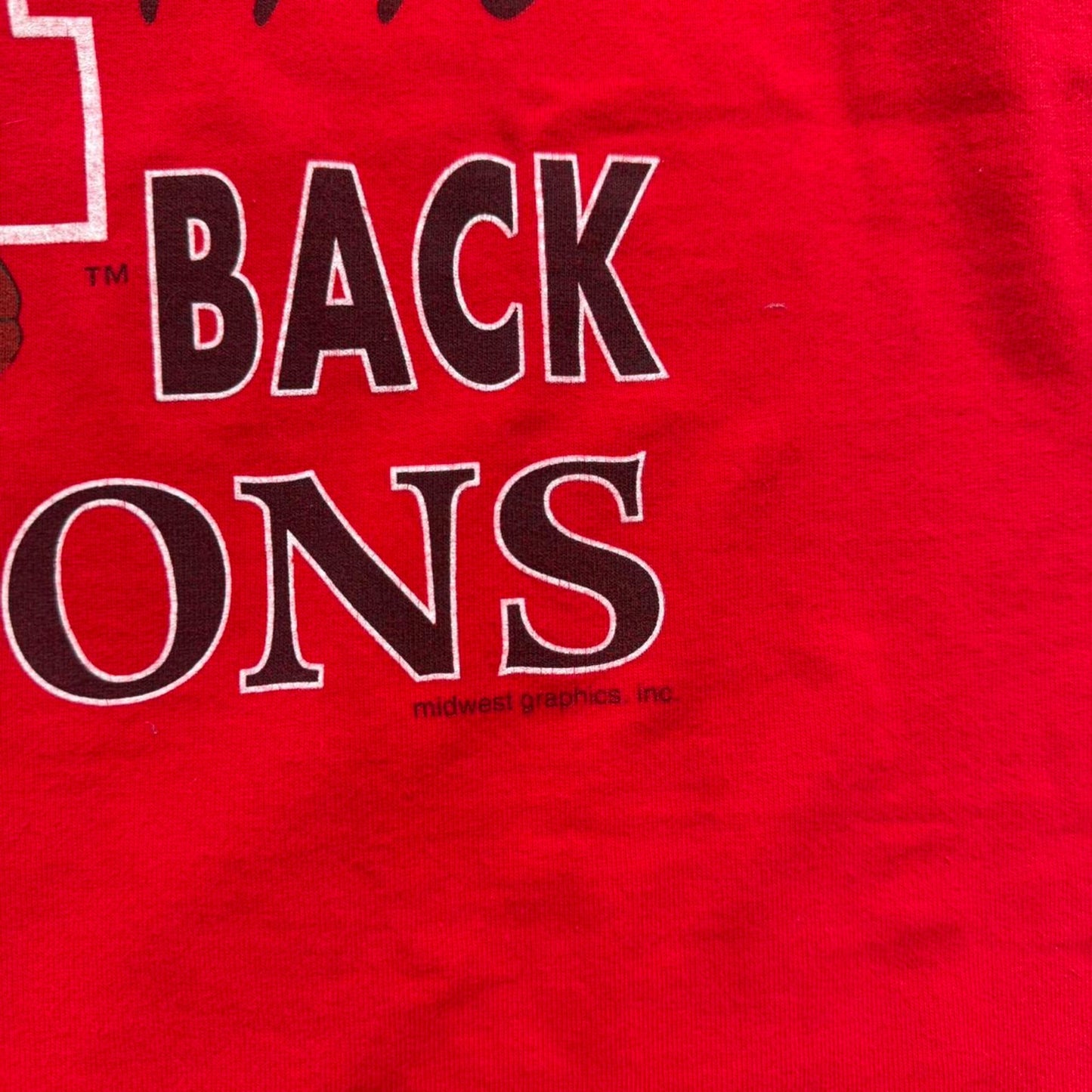 Vintage 1995 Nebraska Huskers National Champions Back 2 Back T-Shirt - Large