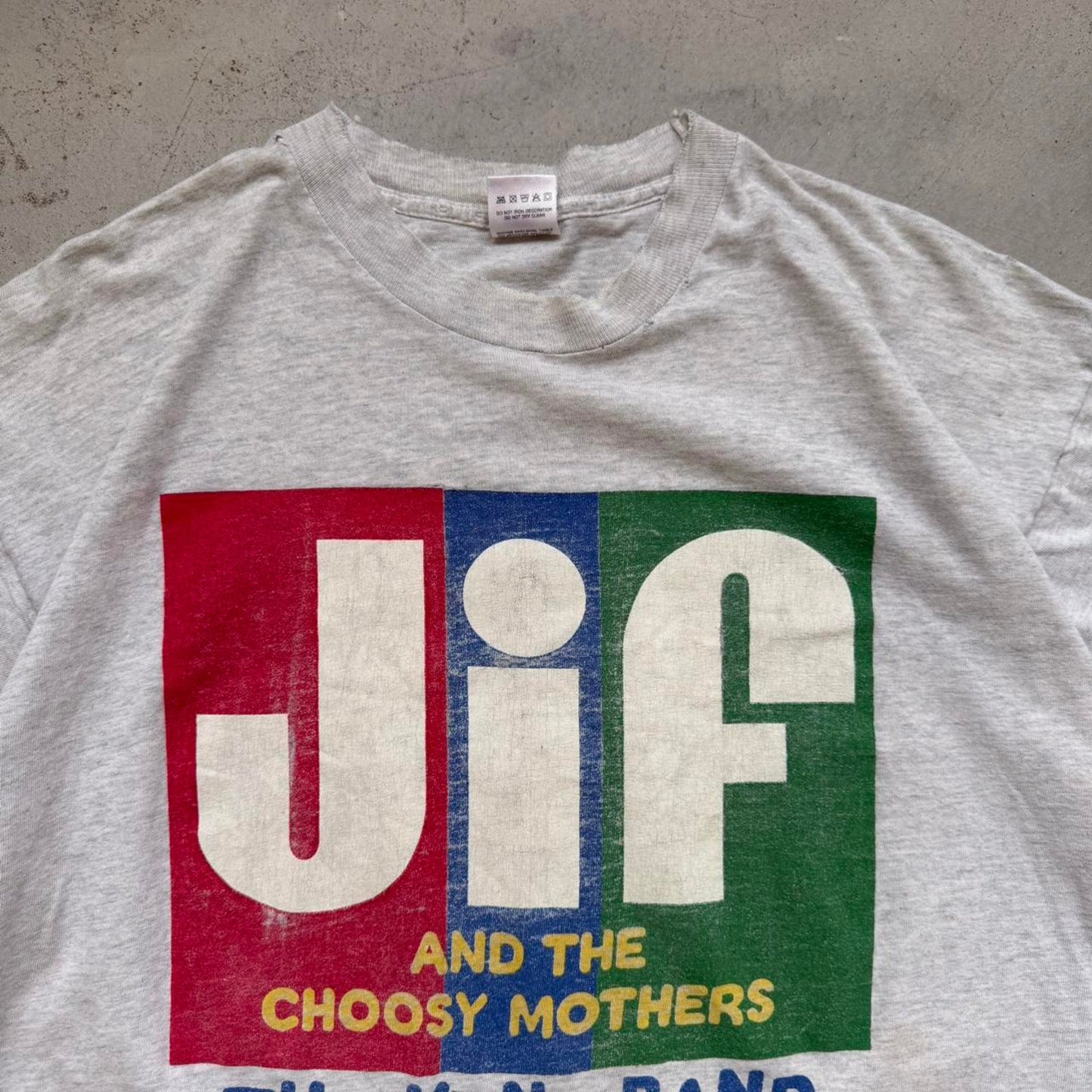 Vintage 90s Jif and The Choosy Mothers The KRNA Band T-Shirt - X-Large