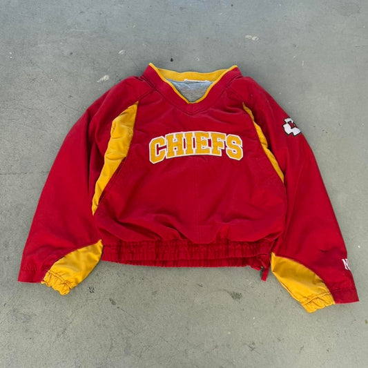 Vintage 90s Kansas City Chiefs Windbreaker - Kids Large