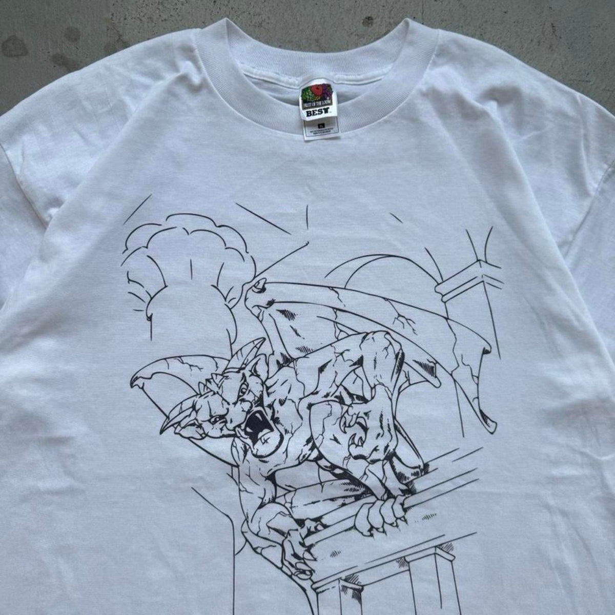 Vintage 90s Gargoyle Art T-Shirt - X-Large