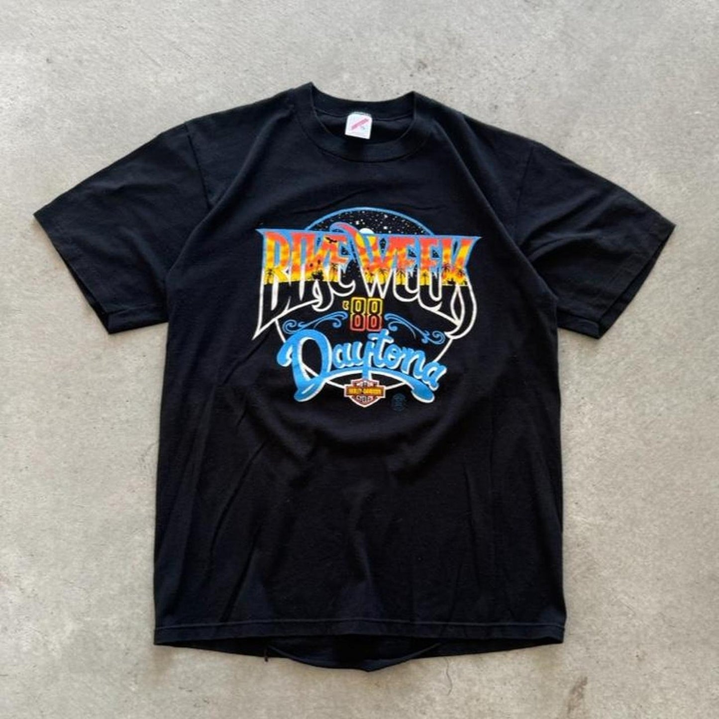Vintage 1988 Daytona Bike Week Harley Davidson Motorcycles T-Shirt - X-Large